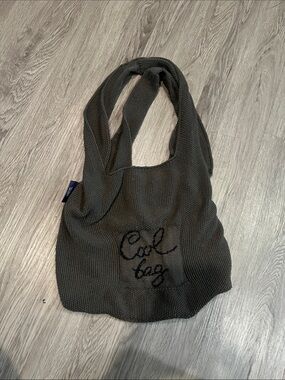 Cool Bag Knit Tote Shoulder Bag - Black
